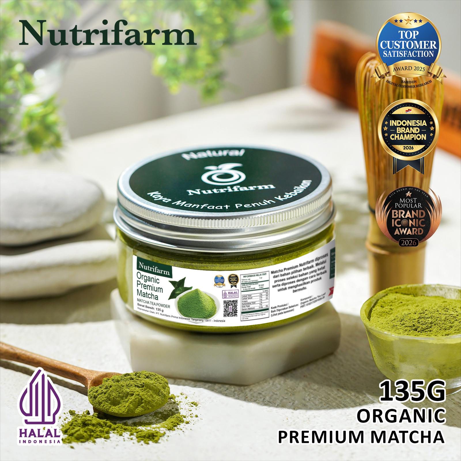 NUTRIFARM PREMIUM MATCHA POWDER 135G MATCHA BUBUK ORGANIK