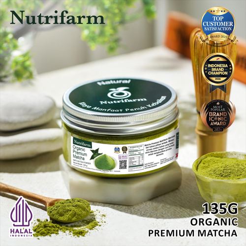 NUTRIFARM PREMIUM MATCHA POWDER 135G MATCHA BUBUK ORGANIK