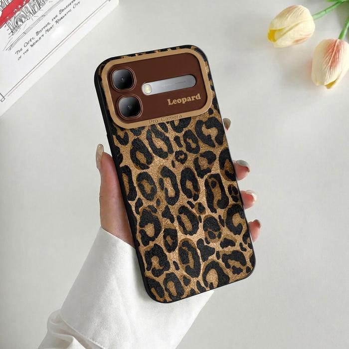 Softcase Leopard ProCamera Hitam untuk Infinix Smart 20 Cover Premium Casing HP Anti Shock Full Protection Desain Elegan Perlindungan Maksimal SPI-09 - foto 2
