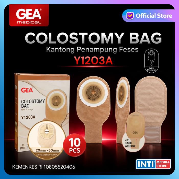 GEA - Colostomy Bag with Drainage + Back Window Y1203A | Kantong Kolostomi Dewasa - foto 3