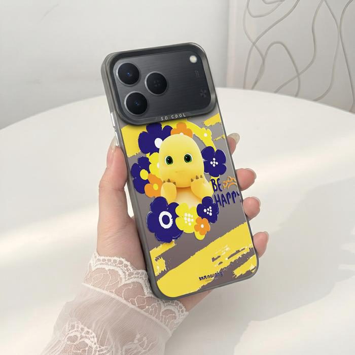 Softcase IMD Hologram Hitam untuk Tecno Spark 50 & 40 Silicone Dino Kuning Premium Matte Casing Cover Hybrid Plate SHT-18 - 1 - foto 4