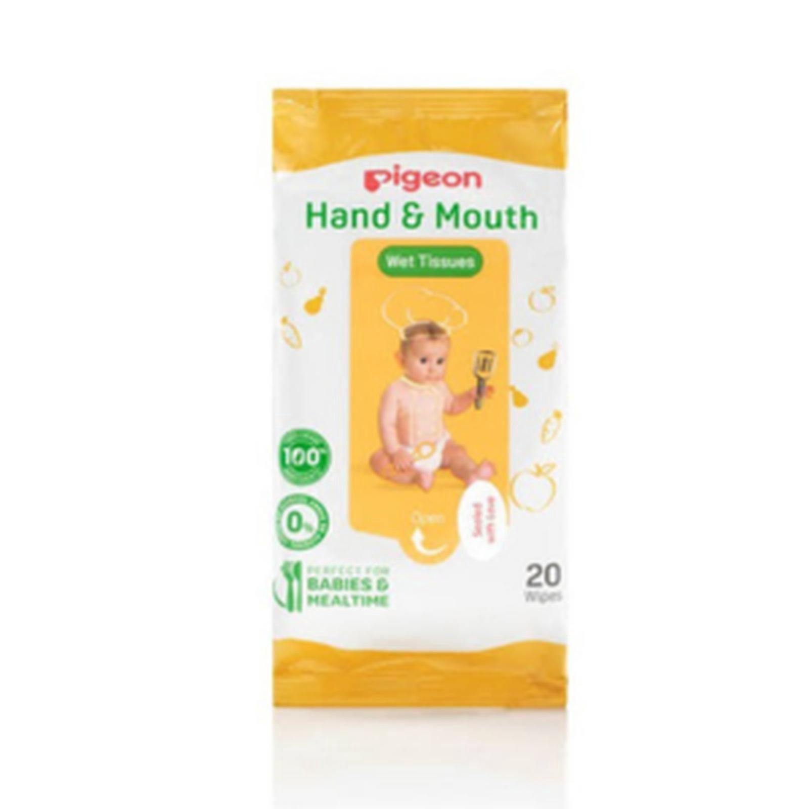 PIGEON WIPES HAND MOUTH 20 SHEETS