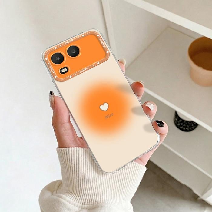 Casing Bening untuk Itel A200 Softcase Love Warna Silikon Transparan Anti Shock Protection Bumper Cover Hp SCI-24