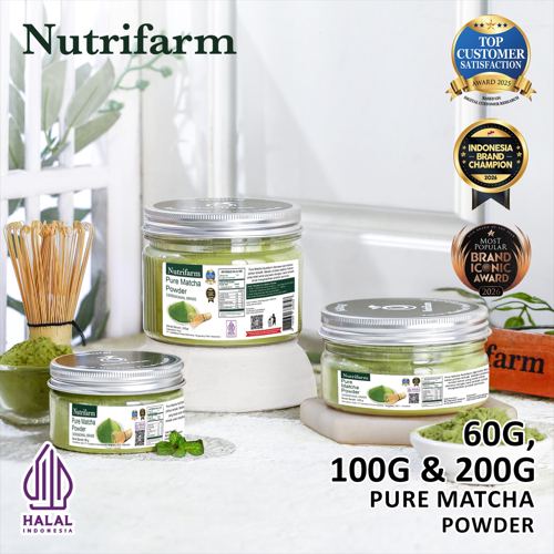 Nutrifarm Pure Matcha Powder Ceremonial Grade / Bubuk Matcha Murni