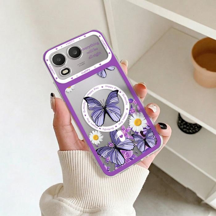 Casing Bening untuk Itel A200 Softcase Butterfly Silikon Transparan Anti Shock Protection Bumper Cover Hp SCI-28 - foto 4
