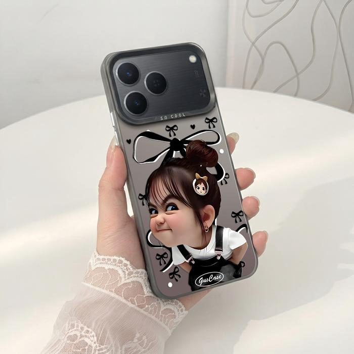 Softcase IMD Hologram Hitam untuk Tecno Spark 50 & 40 Silicone Cewe Cute Premium Matte Casing Cover Hybrid Plate SHT-09 - 1 - foto 3