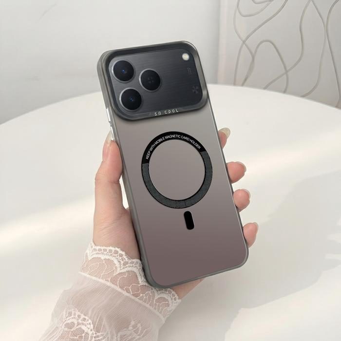 Softcase IMD Hologram Hitam untuk Tecno Spark 50 & 40 Silicone MagSafe Premium Matte Casing Cover Hybrid Plate SHT-15 - 1 - foto 3
