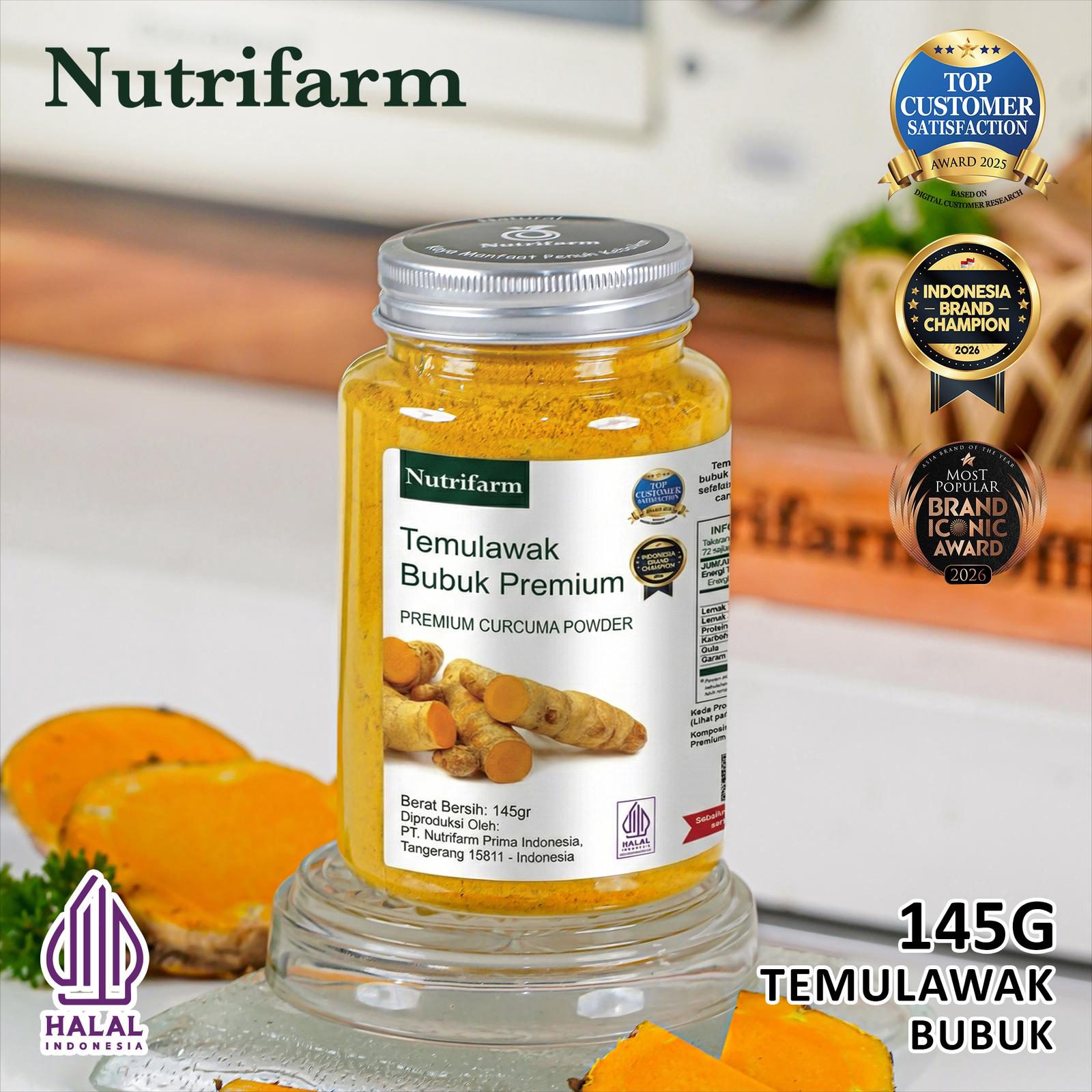 NUTRIFARM TEMULAWAK BUBUK 145 GRAM