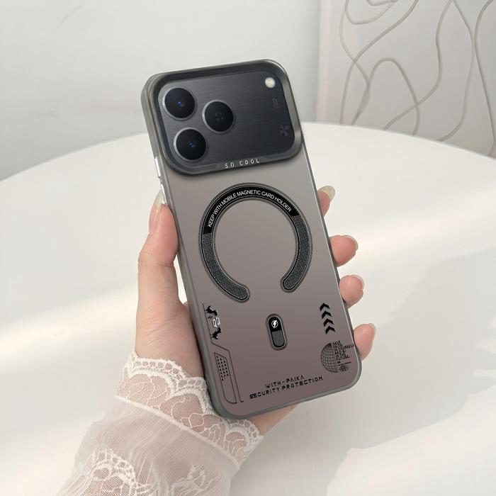 Softcase IMD Hologram Hitam untuk Tecno Spark 50 & 40 Silicone MagSafe Premium Matte Casing Cover Hybrid Plate SHT-13 - 1 - foto 4