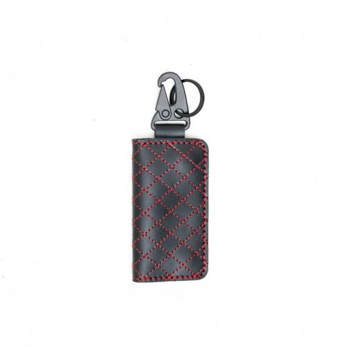 Dompet STNK mobil motor kulit asli - gantungan kunci carabiner - DIXIE