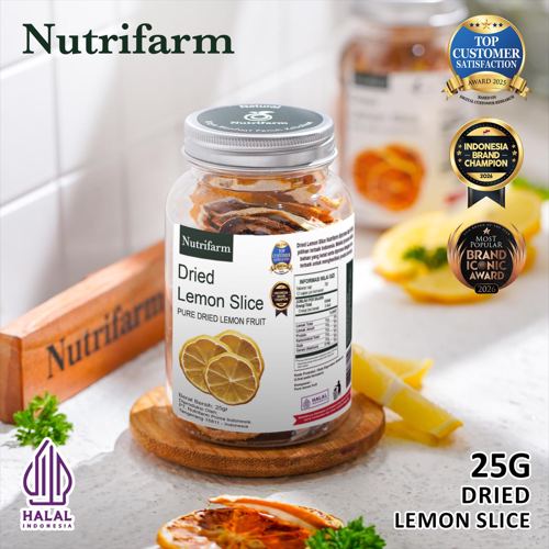 NUTRIFARM LEMON DRIED SLICE/ LEMON KERING 25 GRAM