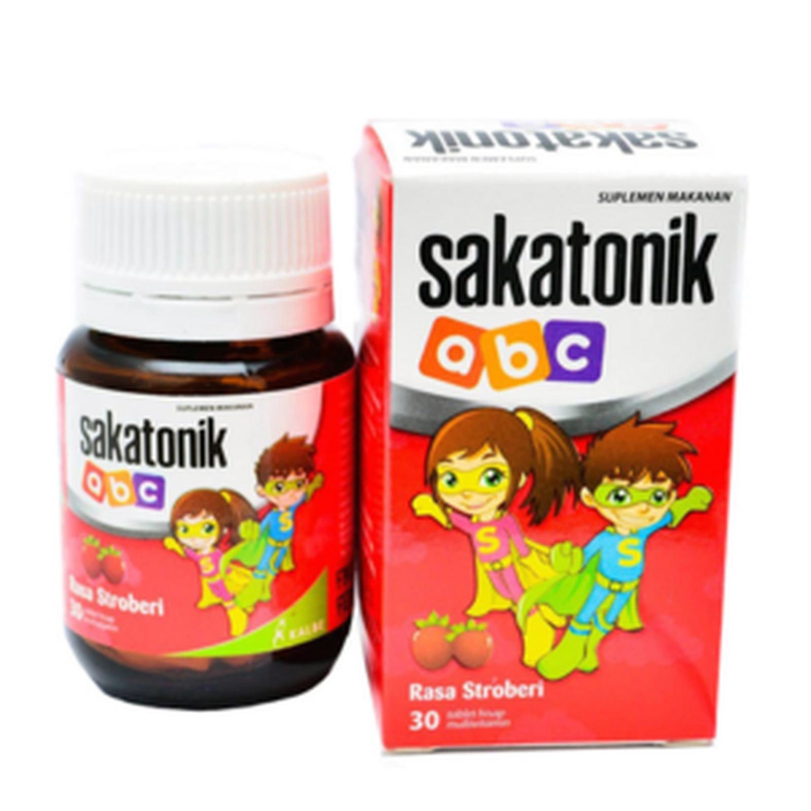 SAKATONIK ABC STRAWBERRY BOTOL 30 TABLET