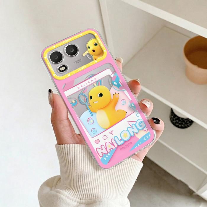 Casing Bening untuk Itel A200 Softcase Nailong Silikon Transparan Anti Shock Protection Bumper Cover Hp SCI-27 - foto 4