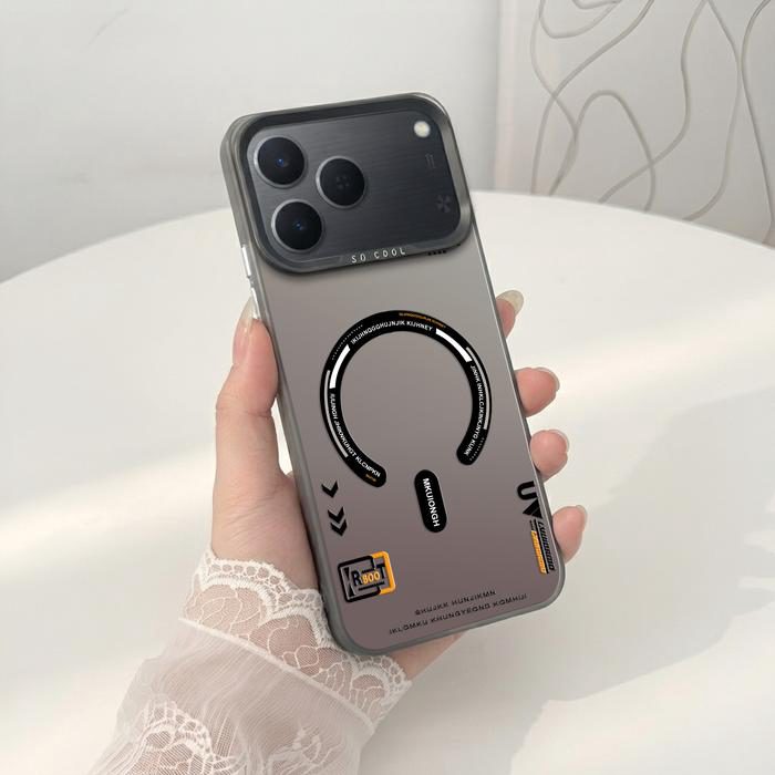 Softcase IMD Hologram Hitam untuk Tecno Spark 50 & 40 MagSafe Silicone Premium Matte Casing Cover Hybrid Plate SHT-04 - foto 2