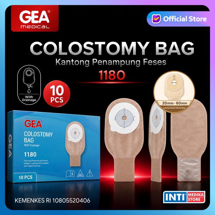 GEA - Colostomy Bag with Drainage 1180 | Kantong Kolostomi Dewasa - foto 4