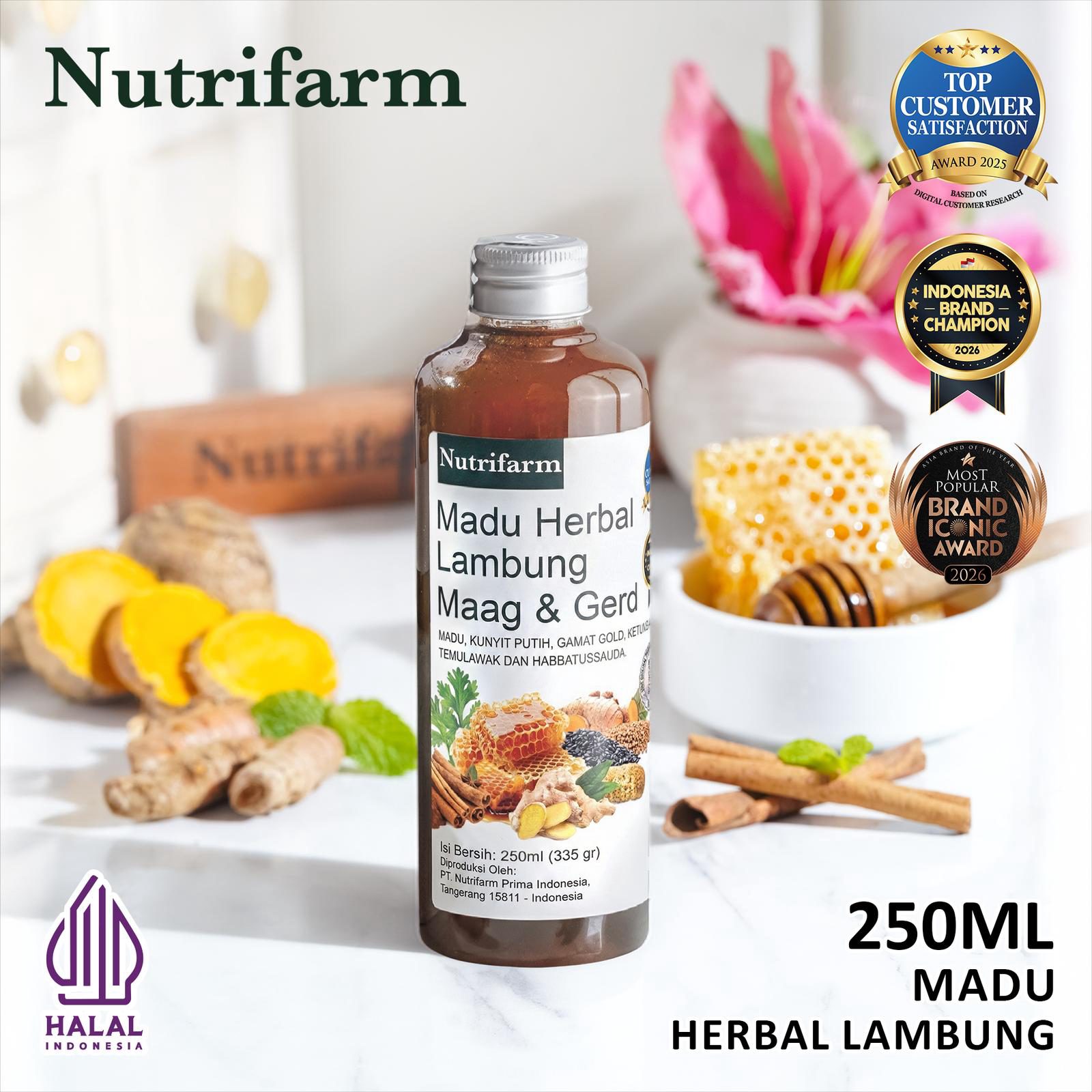 Nutrifarm Madu Herbal Lambung 250ml