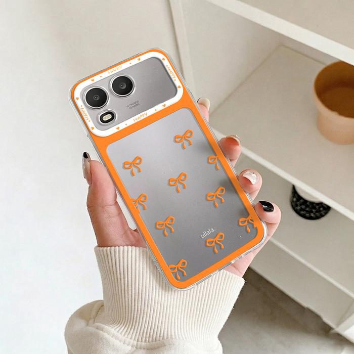 Casing Bening untuk Itel A200 Softcase Pita Bow Silikon Transparan Anti Shock Protection Bumper Cover Hp SCI-23