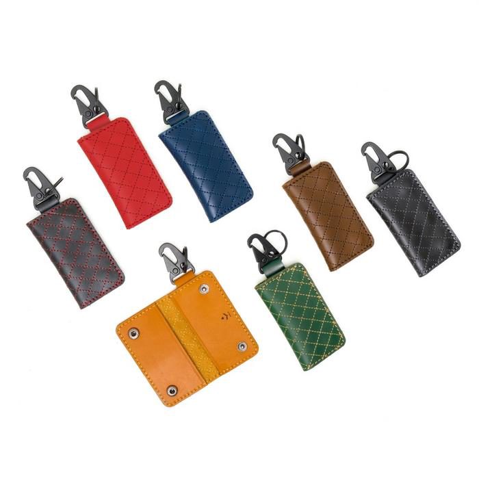 Dompet STNK mobil motor kulit asli - gantungan kunci carabiner - DIXIE - foto 2
