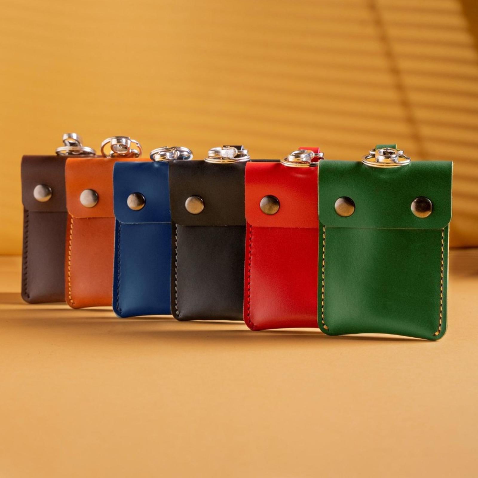 Dompet STNK mobil motor gantungan kunci keyless kulit asli model simpel