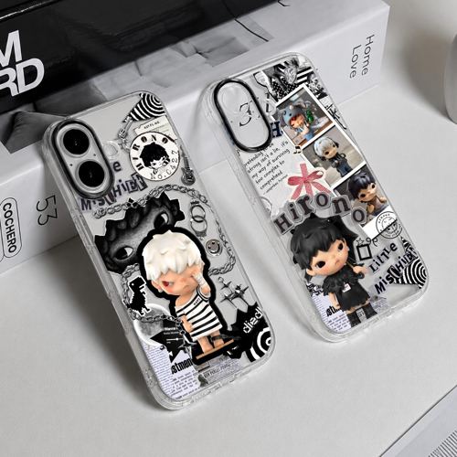 Softcase Bening Hirono Untuk Redmi A7 Pro 14c 15 5G 15C 13X A5 A3 12 13c 12c / Note 15 4G/5G 15 Pro Plus 14 4G/5G Anti Kuning & Lentur Premium Casing Transparan Silikon Cover Handphone SCB-17 - 1