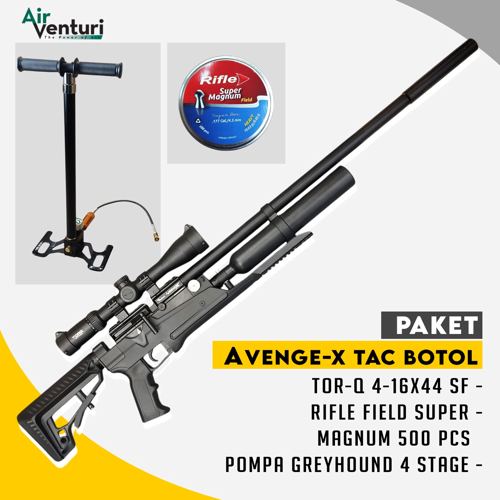 PAKET SENAPAN ANGIN AIR VENTURI AVENGE-X TACTICAL BOTOL