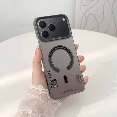 Softcase IMD Hologram Hitam untuk Tecno Spark 50 & 40 Silicone MagSafe Premium Matte Casing Cover Hybrid Plate SHT-13 - 1