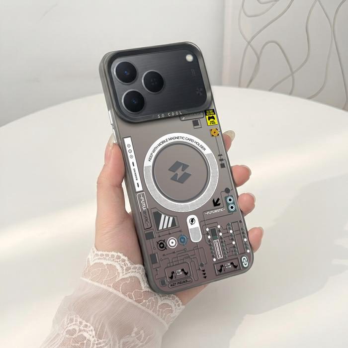 Softcase IMD Hologram Hitam untuk Tecno Spark 50 & 40 Silicone Case MagSafe Premium Matte Casing Cover Hybrid Plate SHT-24 - 1 - foto 3