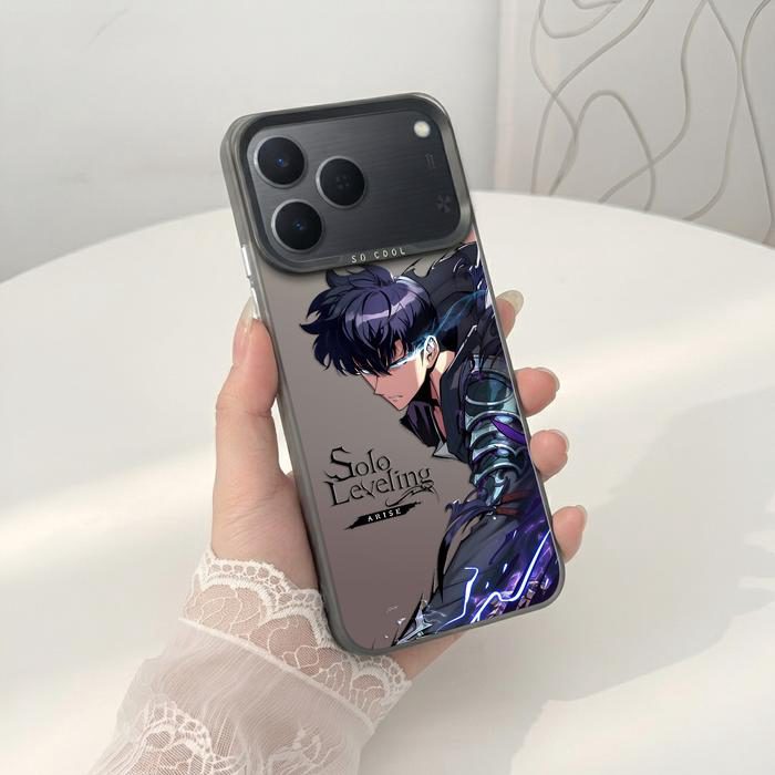 Softcase IMD Hologram Hitam untuk Tecno Spark 50 & 40 Silicone Solo Leveling Premium Matte Casing Cover Hybrid Plate SHT-11 - 1 - foto 5