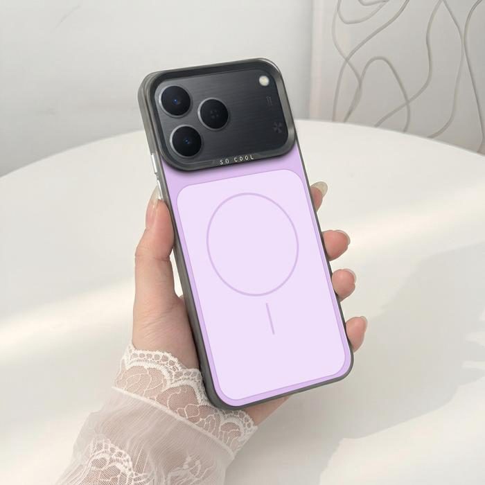 Softcase IMD Hologram Hitam untuk Tecno Spark 50 & 40 Motif MagSafe Silicone Premium Matte Casing Cover Hybrid Plate SHT-01 - foto 4