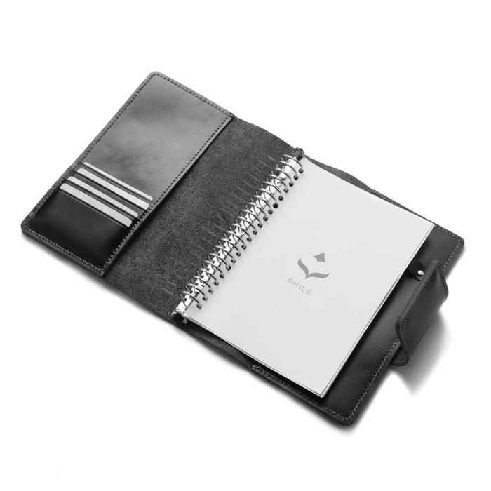 Binder kulit asli A5 agenda ring loose leaf - foto 3