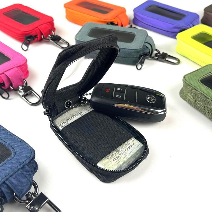 Dompet remote keyless motor mobil gantungan kunci sarung remot - foto 2