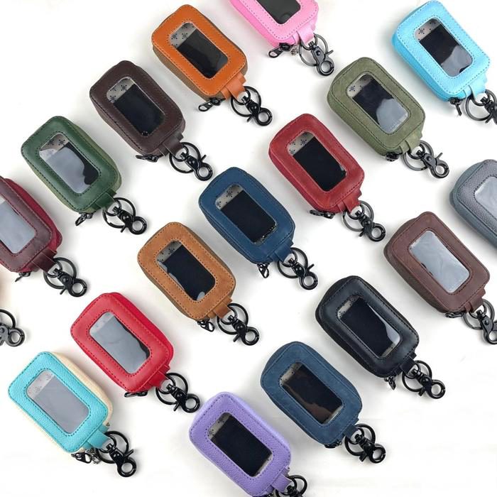 Dompet remote keyless motor mobil gantungan kunci sarung remot kulit - foto 3