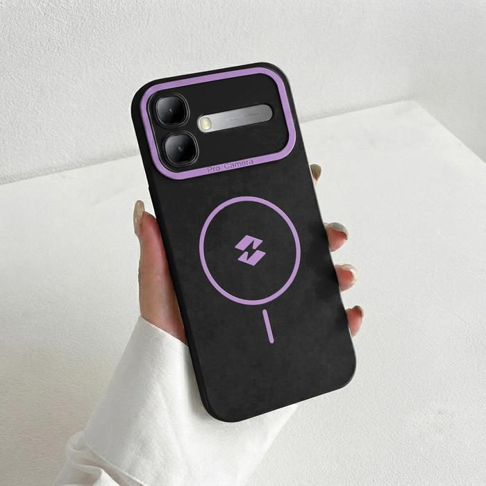 Softcase ProCamera Hitam untuk Infinix Smart 20 MagSafe Cover Premium Casing HP Anti Shock Full Protection Desain Elegan Perlindungan Maksimal SPI-06 - foto 4