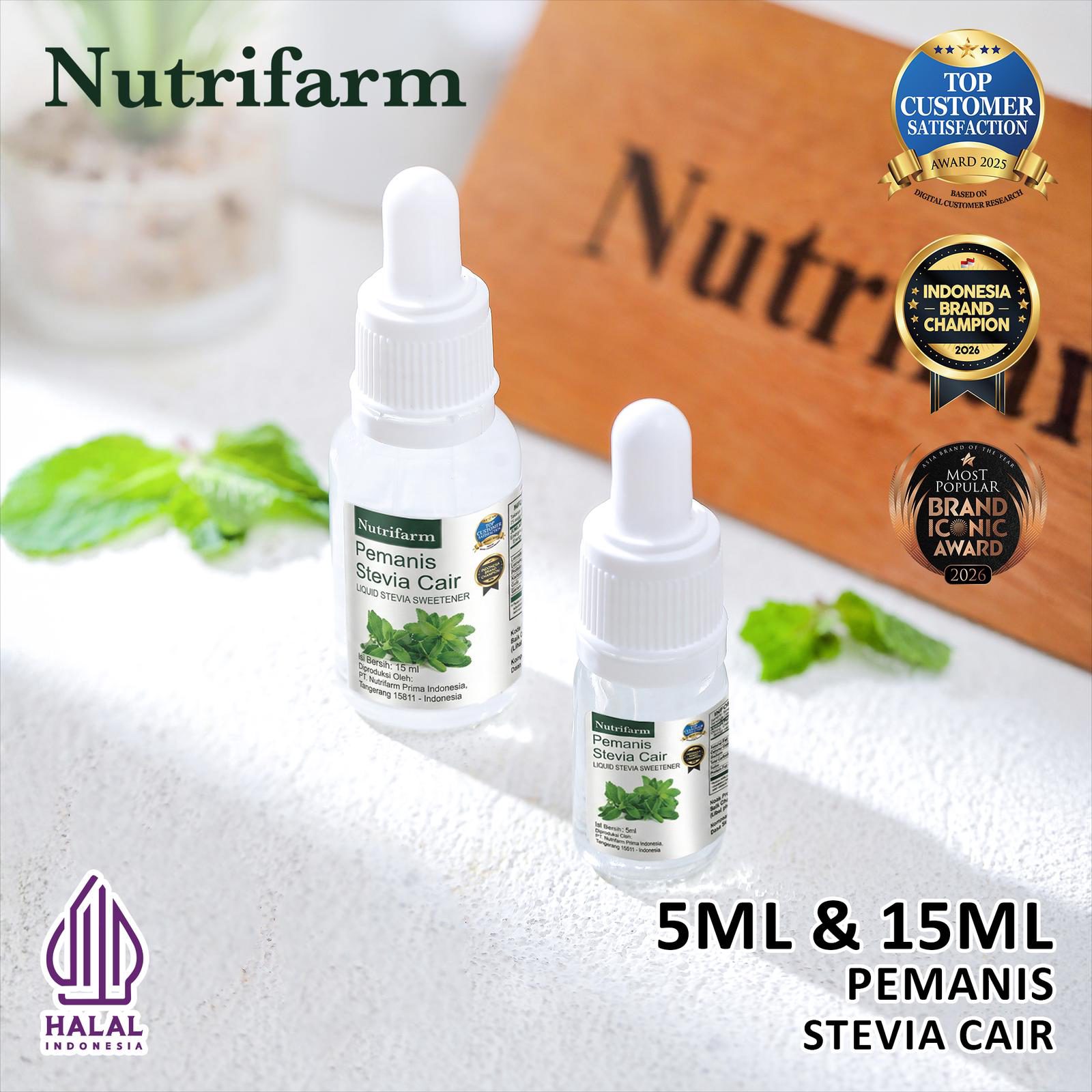 Nutrifarm Stevia Cair 5 ml / Stevia Cair 15 ml