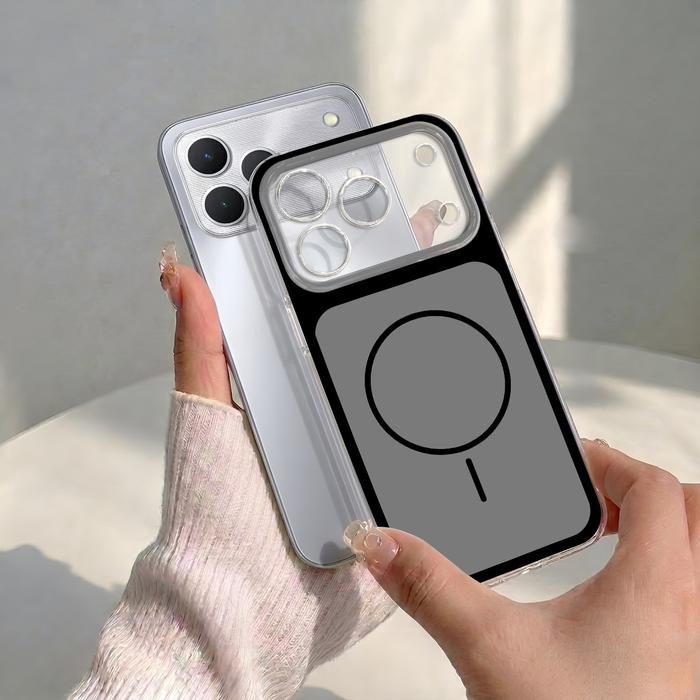 Case Bening untuk Tecno Spark 50 4G Softcase Magsafe Warna Casing Handphone Transparan Cover Silikon Anti Kuning TPU Premium SBT-32 - foto 4