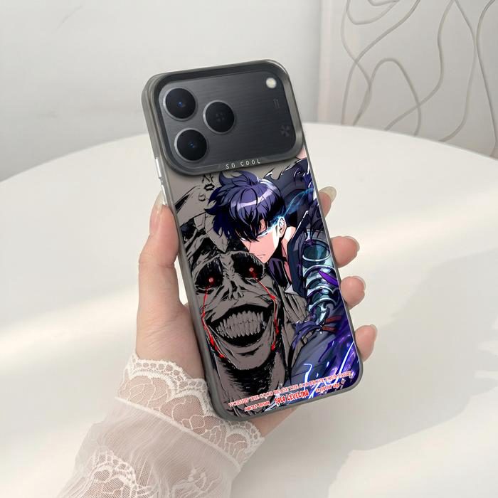 Softcase IMD Hologram Hitam untuk Tecno Spark 50 & 40 Silicone Solo Leveling Premium Matte Casing Cover Hybrid Plate SHT-11 - 1 - foto 3