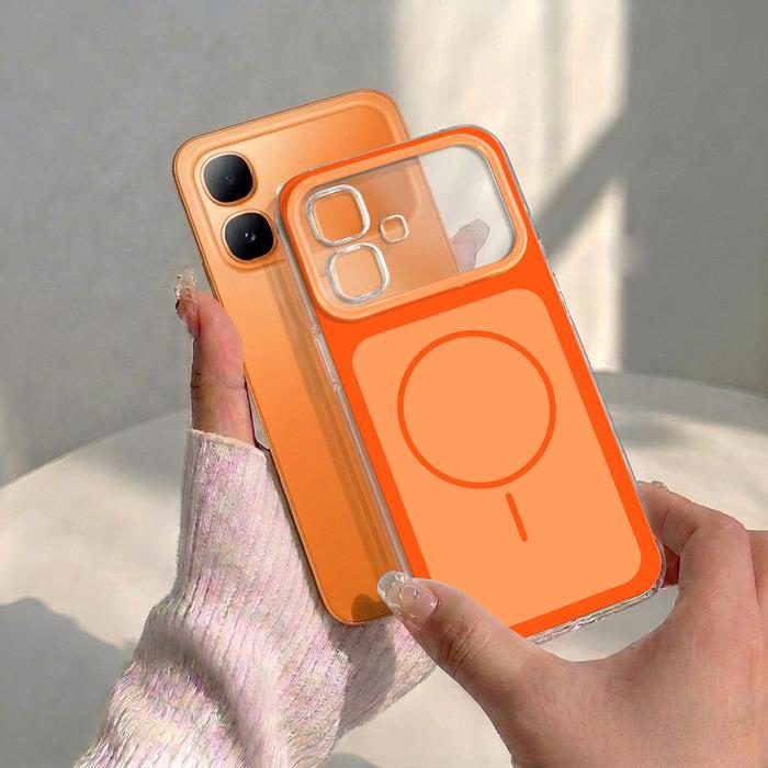 Case Bening untuk Infinix Smart 20 Terbaru Softcase MagSafe Warna Casing Handphone Transparan Cover Silikon Anti Kuning TPU Premium SBI-32 - foto 4