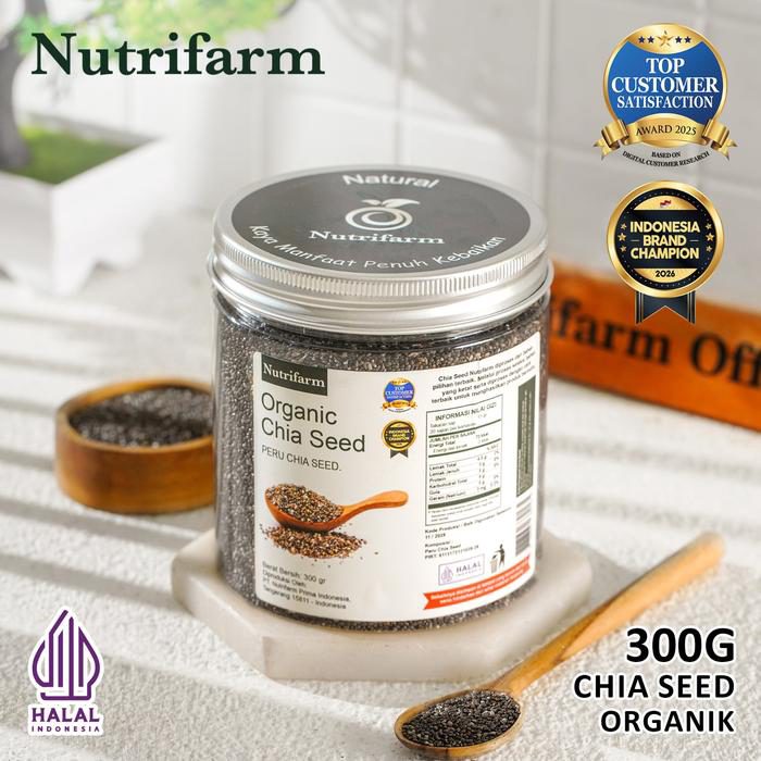 NUTRIFARM CHIA SEED NATURAL ORGANIK 70GR 200GR 300GR - foto 2