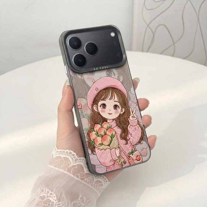 Softcase IMD Hologram Hitam untuk Tecno Spark 50 & 40 Silicone Cute Girls Premium Matte Casing Cover Hybrid Plate SHT-10 - 1 - foto 4