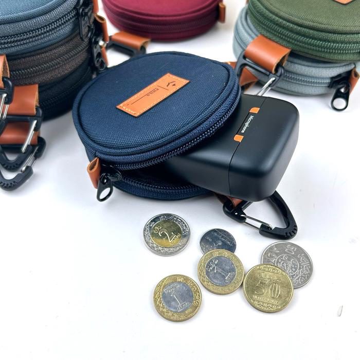 Dompet koin bulat kecil coin pouch mini earphone headset case model gantung  - foto 2