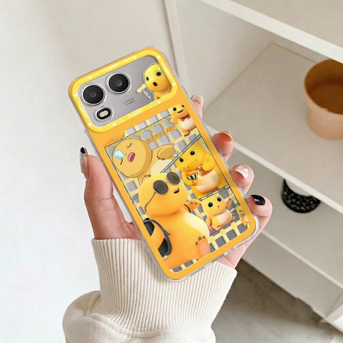 Casing Bening untuk Itel A200 Softcase Nailong Silikon Transparan Anti Shock Protection Bumper Cover Hp SCI-27 - foto 3