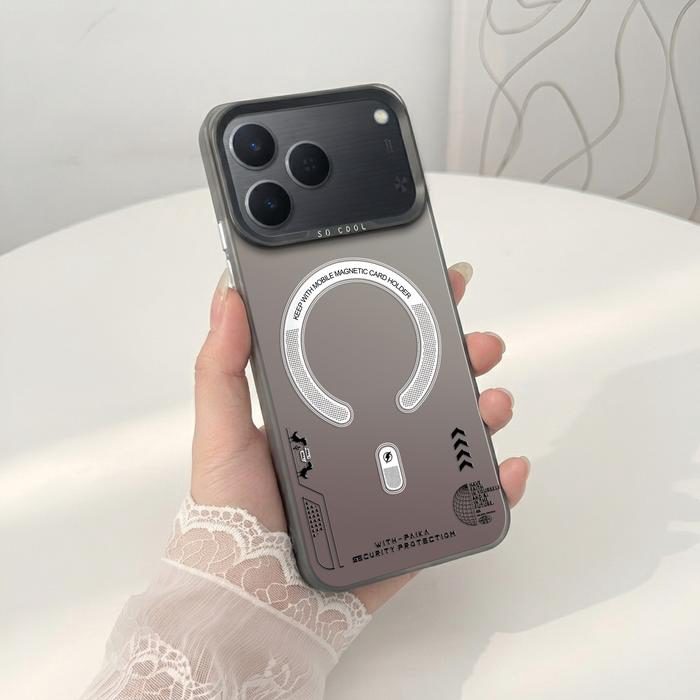 Softcase IMD Hologram Hitam untuk Tecno Spark 50 & 40 Silicone MagSafe Premium Matte Casing Cover Hybrid Plate SHT-13 - 1 - foto 3