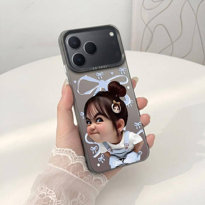 Softcase IMD Hologram Hitam untuk Tecno Spark 50 & 40 Silicone Cewe Cute Premium Matte Casing Cover Hybrid Plate SHT-09 - 1 - foto 5