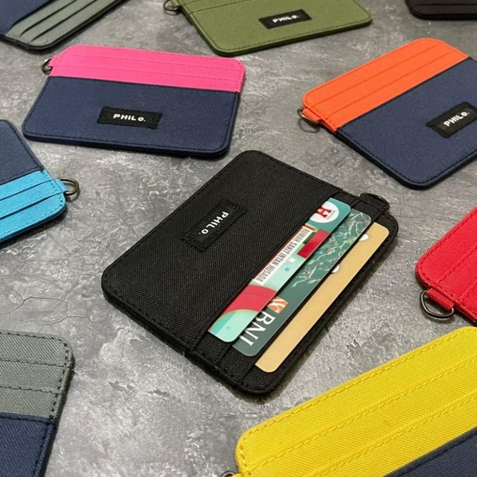 Dompet kartu tipis slim card wallet simpel kain polos
