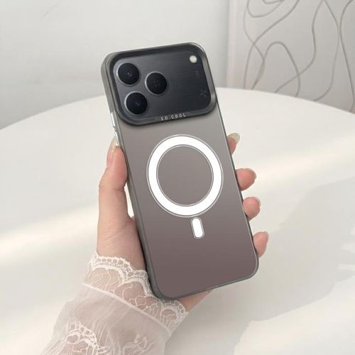 Softcase IMD Hologram Hitam untuk Tecno Spark 50 & 40 Silicone MagSafe Premium Matte Casing Cover Hybrid Plate SHT-15 - 1