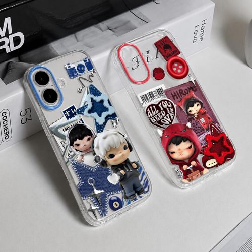 Softcase Bening Hirono Untuk Iphone 11 12 13 14 15 16 17 Pro Max Xr Xs Max Anti Kuning & Lentur Premium Casing Transparan Silikon Cover Handphone SCB-09 - 1