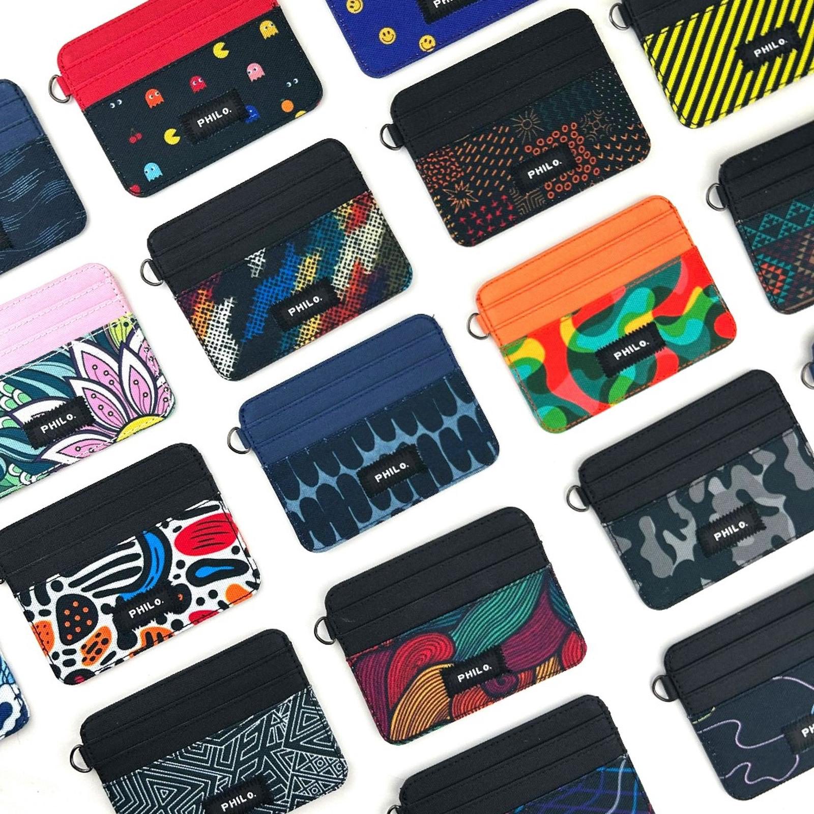 Dompet kartu tipis simpel kain motif - simple card wallet slim - foto 2
