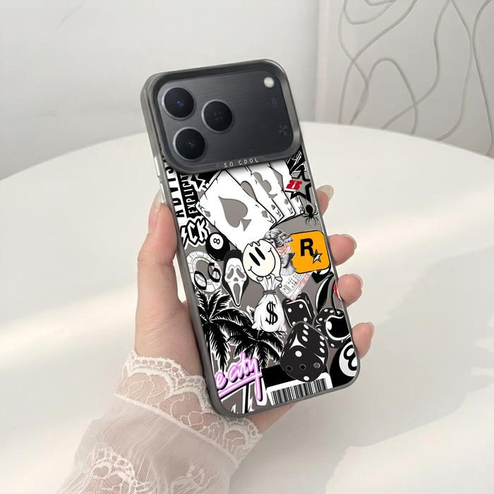 Softcase IMD Hologram Hitam untuk Tecno Spark 50 & 40 Silicone Case Premium Matte Casing Cover Hybrid Plate SHT-23 - 1 - foto 3