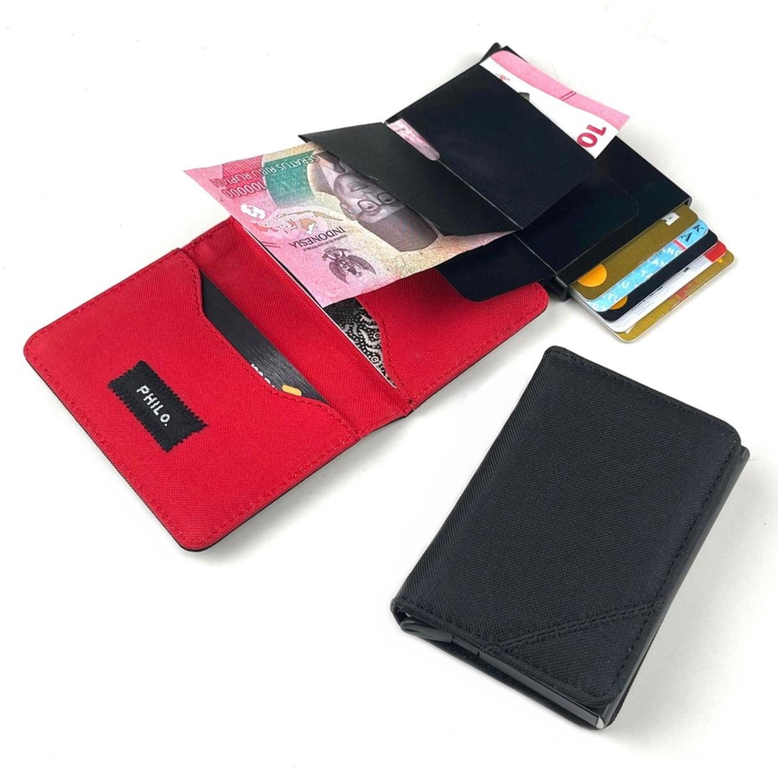Slim wallet RFID protector smart card holder dompet kartu pintar kain