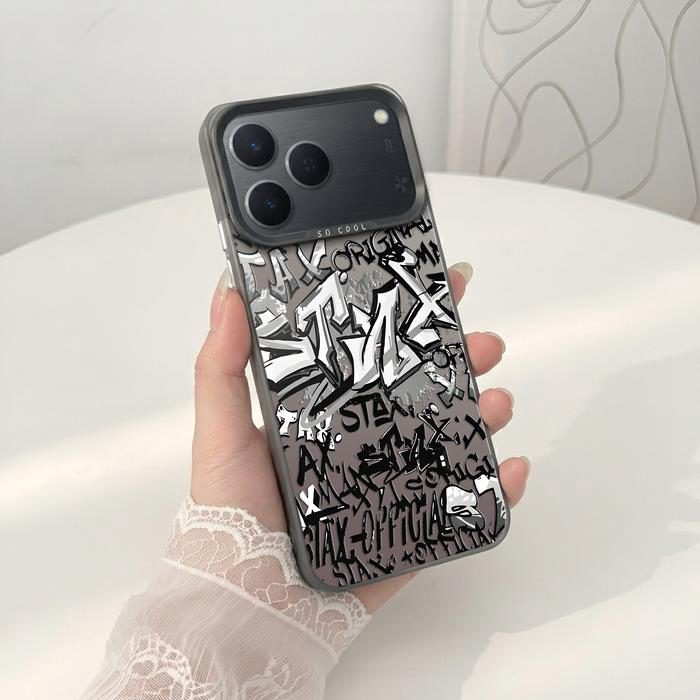 Softcase IMD Hologram Hitam untuk Tecno Spark 50 & 40 Silicone Premium Matte Casing Cover Hybrid Plate SHT-02 - foto 3